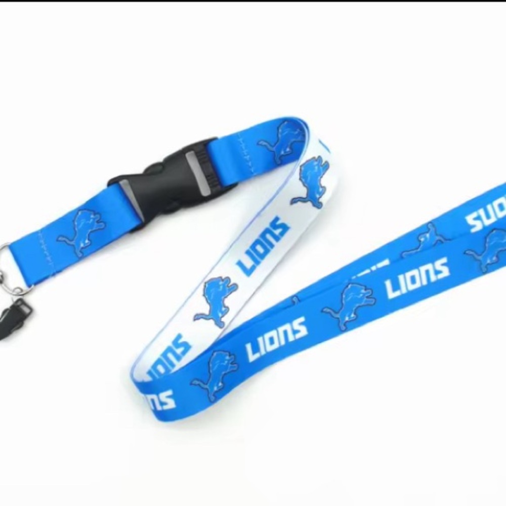 DETROIT LIONS NFL KEYCHAIN LANYARD